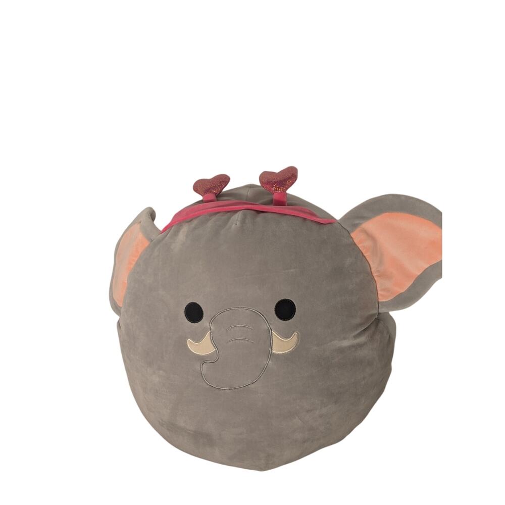 Squishmallow Mila 16in" Special Edition Valentine Heart Elephant Plush